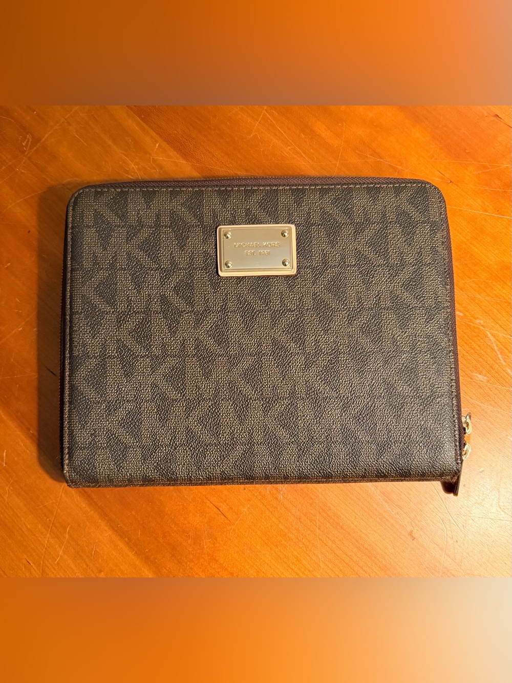 Michael Kors MK Signature Brown Vintage Y2K Tablet Case